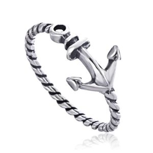 Pierścionek kotwica