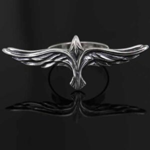 Pierścionek na 3 palce kruk