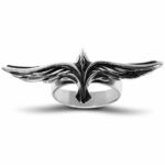 Pierścionek na 3 palce kruk