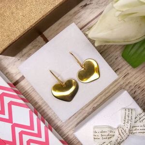 Kolczyki serca wiszące