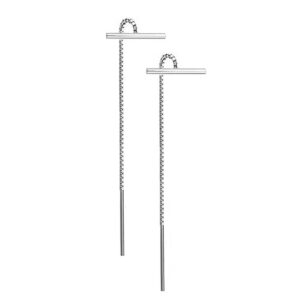 Przekładane przeciągane kolczyki rurki