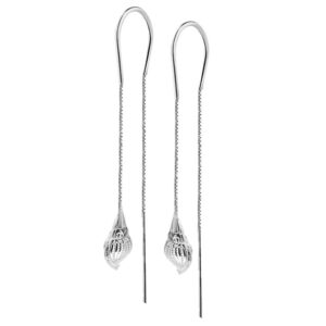 Przekładane/przeciągane kolczyki z muszelką