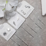 Kolczyki przekładane przeciągane koniczynki