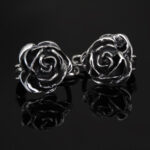 Kolczyki róże zapięcie angielskie