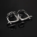 Kolczyki róże zapięcie angielskie