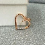 Łańcuszek z zawieszką w kształcie serca RÓŻOWE ZŁOTO