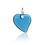 Wisiorek serce - turkusowy