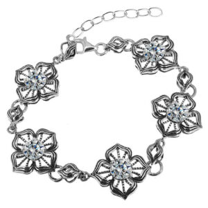 Bransoletka z kwiatami
