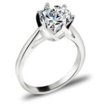 Pierścionek z cyrkonią 8mm