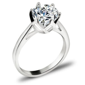 Pierścionek z cyrkonią 8mm