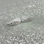 Nausznice skrzydła z cyrkoniami