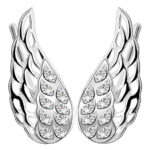 Nausznice skrzydła z cyrkoniami