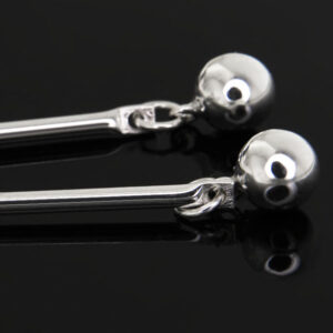 Kolczyki patyczki z kulką