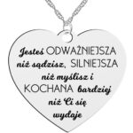 Naszyjnik serce "Jesteś wyjątkowa"