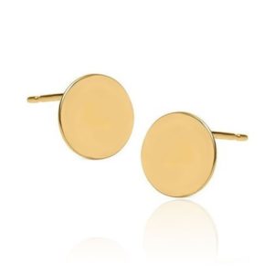 Kolczyki celebrytki 7mm pozłacane