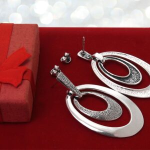 Owalne oryginalne kolczyki