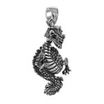 Wisior smok z ruchomymi łapami i głową