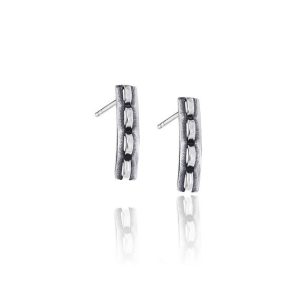 Kolczyki prostokątne oksydowane