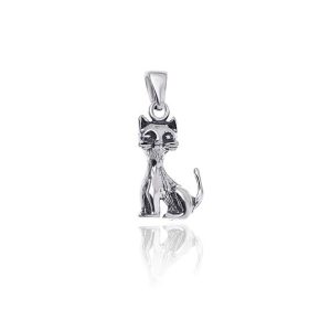 Wisiorek kot siedzący