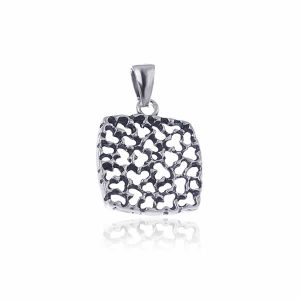 Wisiorek ażurowy kwadrat