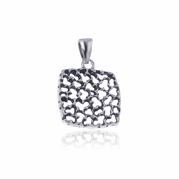 Wisiorek ażurowy kwadrat 1 Wisiorek ażurowy kwadrat