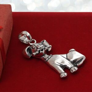 Wisior piesek z kością