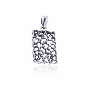 Wisiorek ażurowy prostokąt