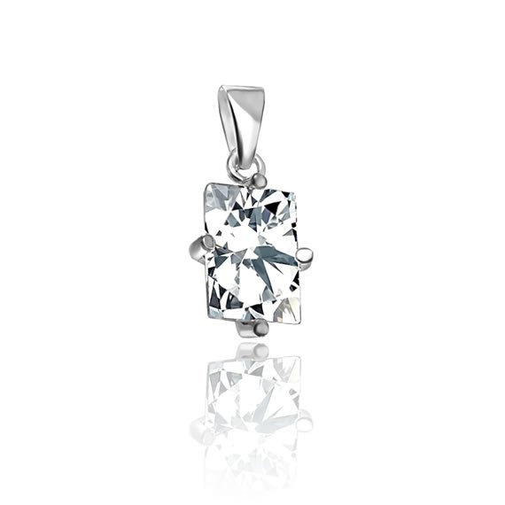 Wisiorek z cyrkonią 14x10 1 Wisiorek z cyrkonią 14x10