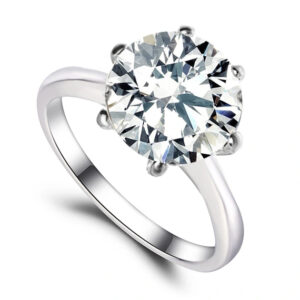 Pierścionek z cyrkonią 10mm