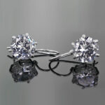 Kolczyki z dużą cyrkonią 13mm