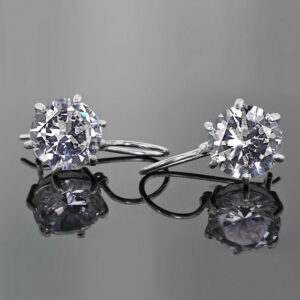 Kolczyki z dużą cyrkonią 13mm