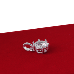 Wisiorek z białą cyrkonią 10mm