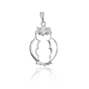 Wisiorek ażurowa sowa