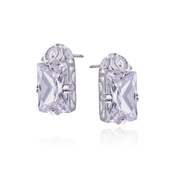 Kolczyki cyrkonia 14x10 1 Kolczyki cyrkonia 14x10