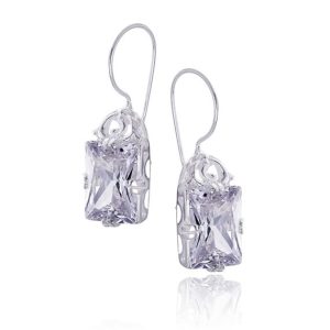 Kolczyki cyrkonia 14x10 bigiel