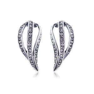 Kolczyki łezki z dżetami