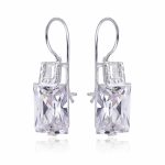 Kolczyki z białą cyrkonią 16x12mm bigiel