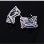 Kolczyki cyrkonia 16x12mm