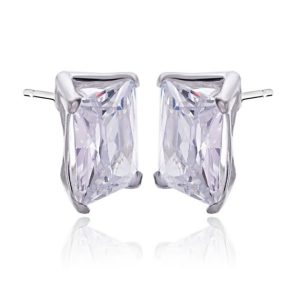 Kolczyki cyrkonia 16x12mm