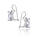 Kolczyki z cyrkonią 16x12