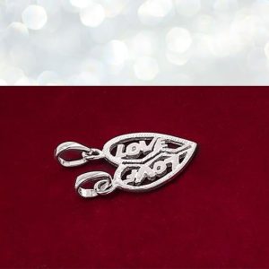 Wisiorek łamany serca love