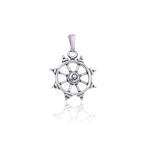 Wisiorek koło sterowe oksydowane