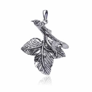 Wisior liście z gałązką