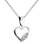 Zawieszka SERCE z łańcuszkiem KOMPLET