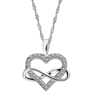 Łańcuszek z sercem z nieskończonością