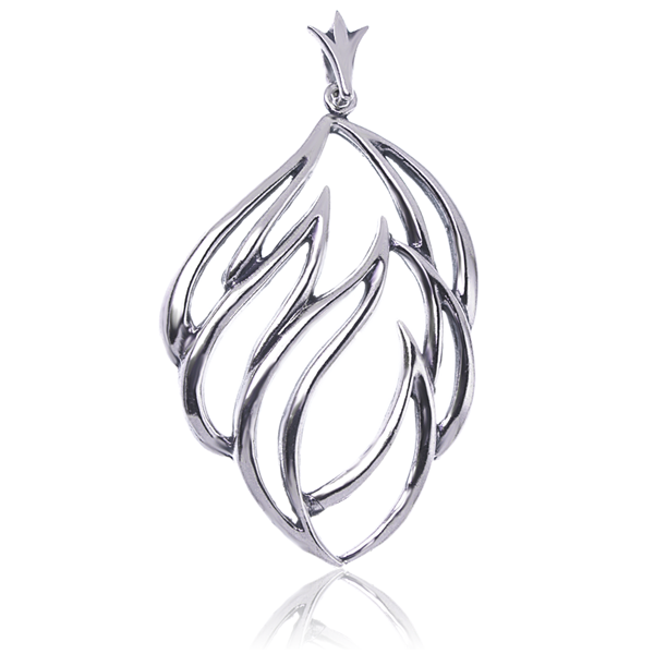 Wisior duży liść 1 Wisior duży liść