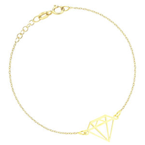 ZŁOTA BRANSOLETKA 333 DIAMENTEM CELEBRYTKA ORIGAMIZŁOTA BRANSOLETKA 333 DIAMENTEM CELEBRYTKA ORIGAMI