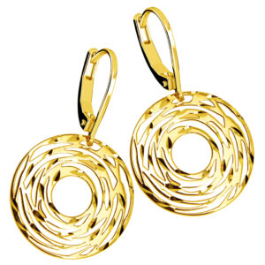 Kolczyki ze złota diamentowane koła