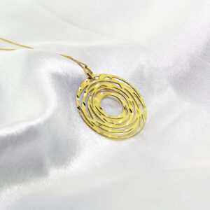 Wisior ze złota koło diamentowane