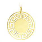 Zawieszka/wisior złoty DROGA GRECKA